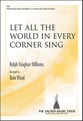 Let All the World in Every Corner Sing SATB choral sheet music cover